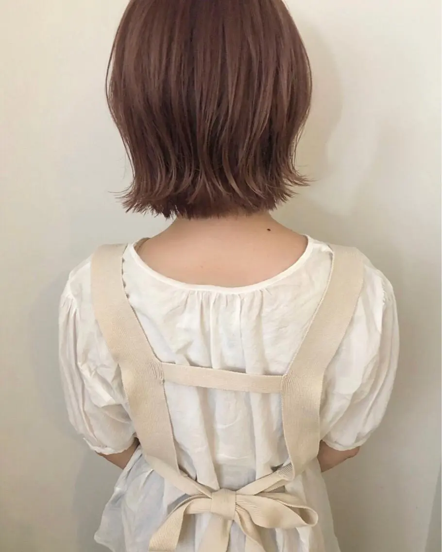 ミディアム カラー カット ヘアカラー トリートメント 髪質改善/レイヤー/ お顔まわり/Ami.のヘアスタイル