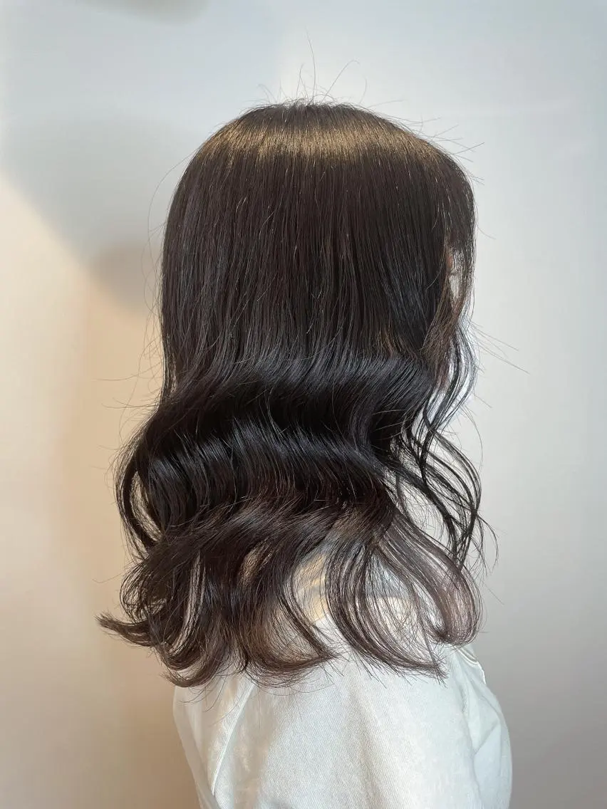 セミロング カラー シルバー ヘアカラー トリートメント ヘアアレンジ にいた かづしげのヘアスタイル