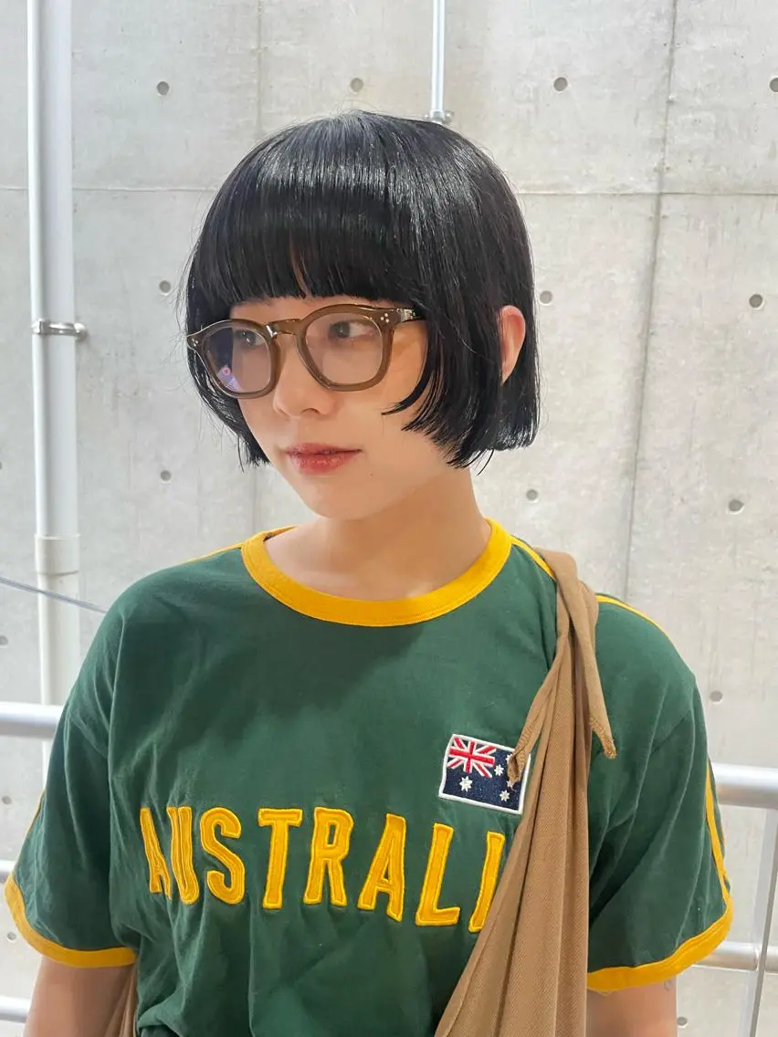 ショート カラー ヘアアレンジ カット ヘアカラー satsuki 暖色・ブラウンカラーのヘアスタイル