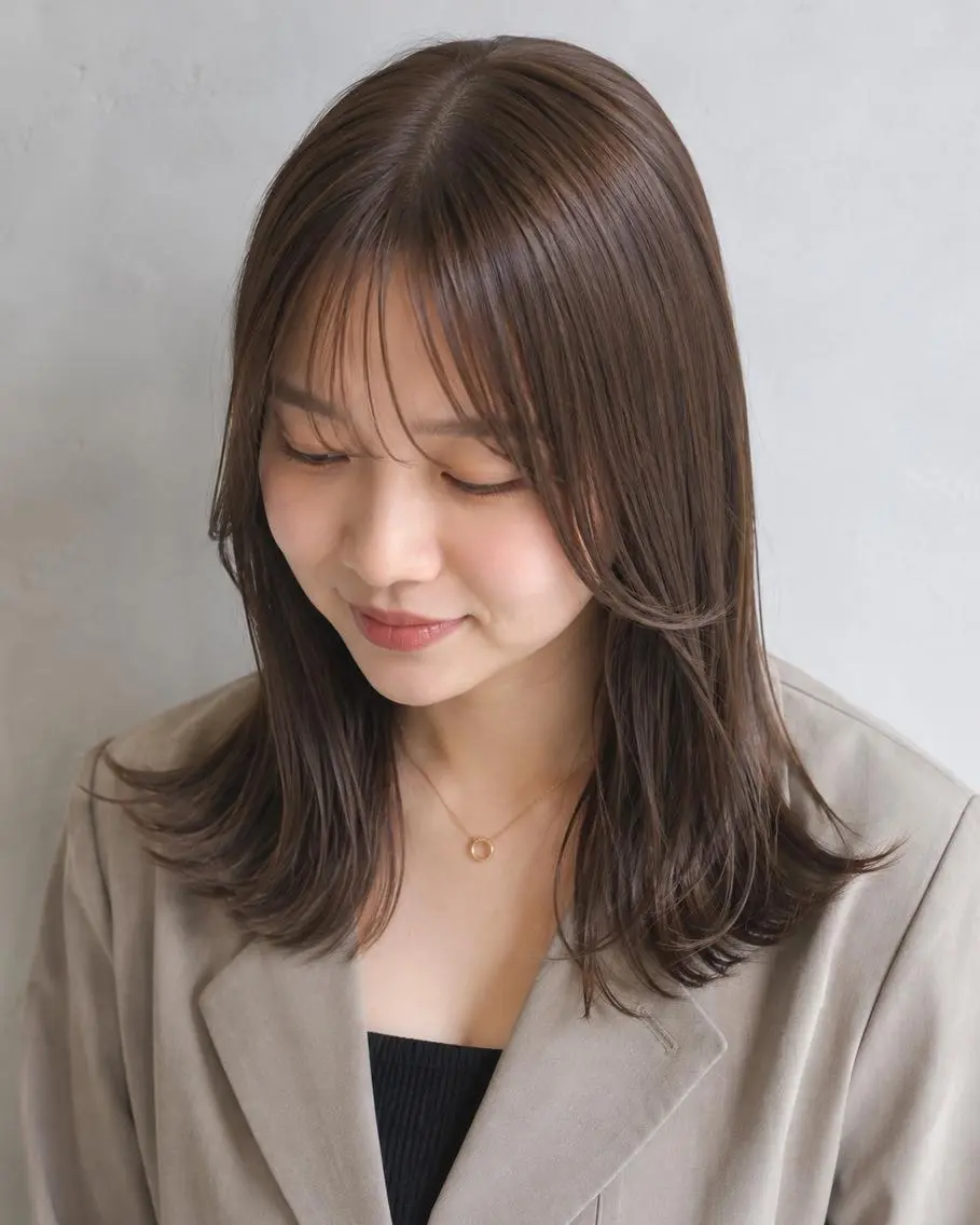セミロング メンズパーマカット モデル☆今川茉綾のヘアスタイル