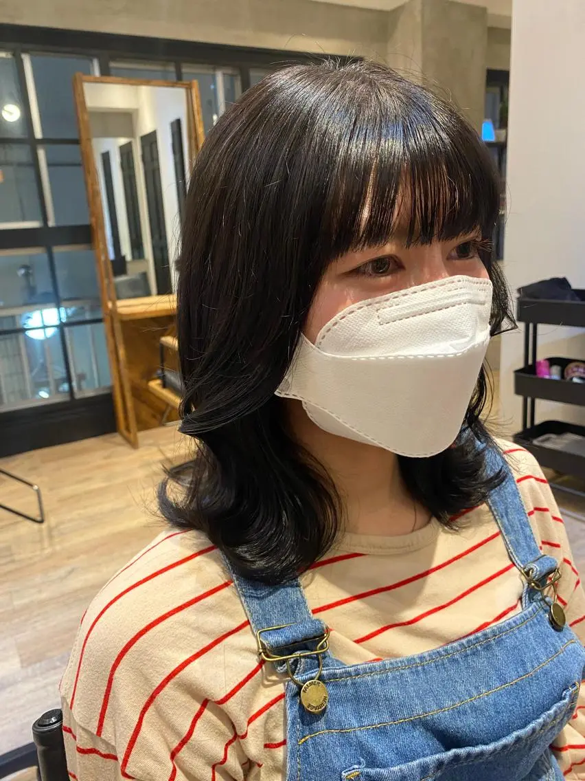セミロング カット ヘアカラー トリートメント 新宿/顔周りカット +レイヤー＝しずく♩のヘアスタイル