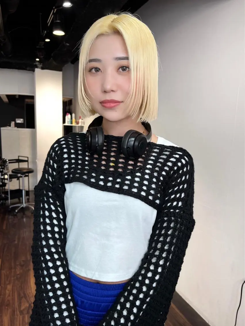 ショート カラー ブリーチ ケアブリーチ ダブルカラー ハイトーンカラー イルミナカラー 🧡色落ちまで2度 楽しめる🧡ヨシキのヘアスタイル