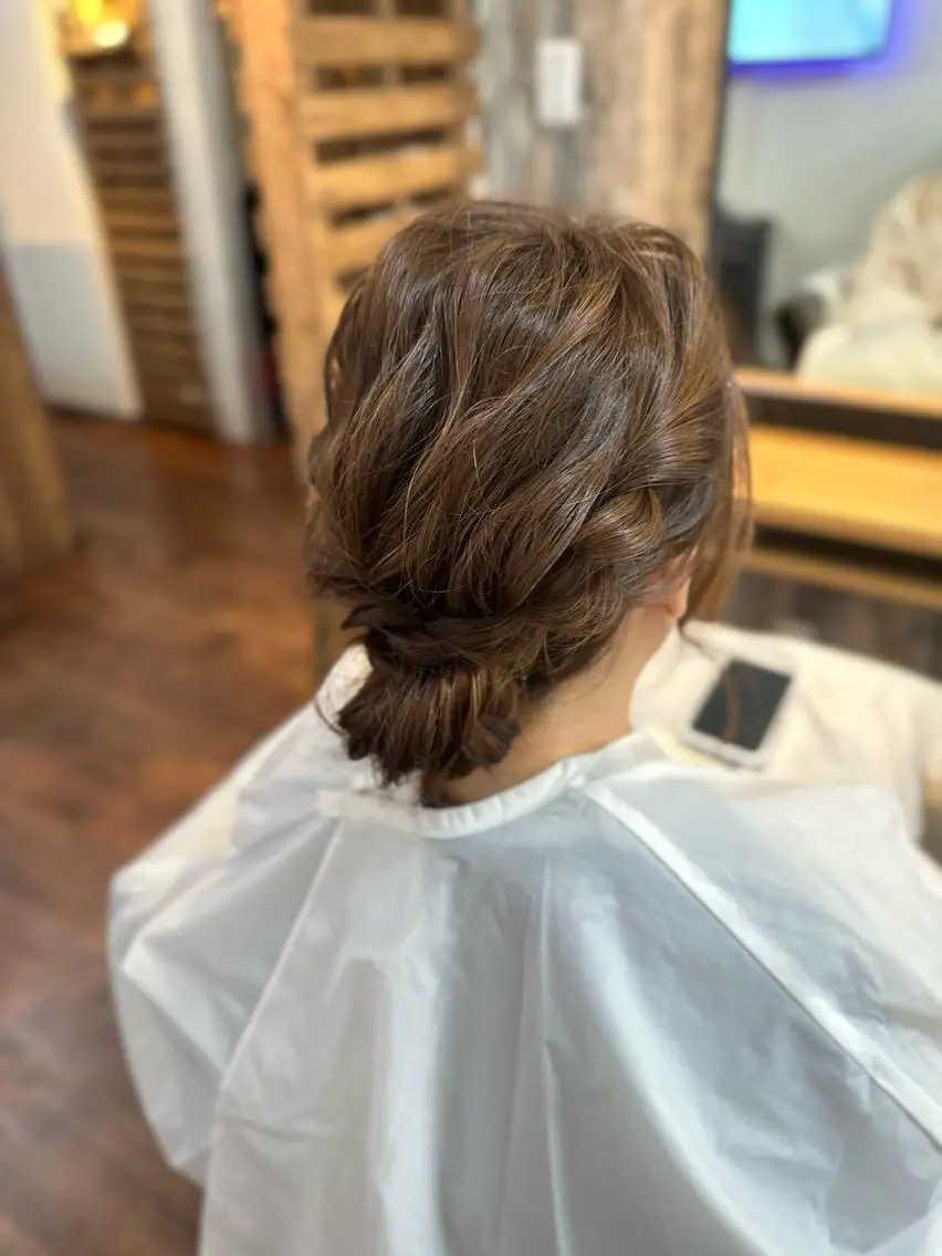 セミロング ヘアアレンジ ヘアセット Luzir⭐︎ GEN⭐︎のヘアスタイル