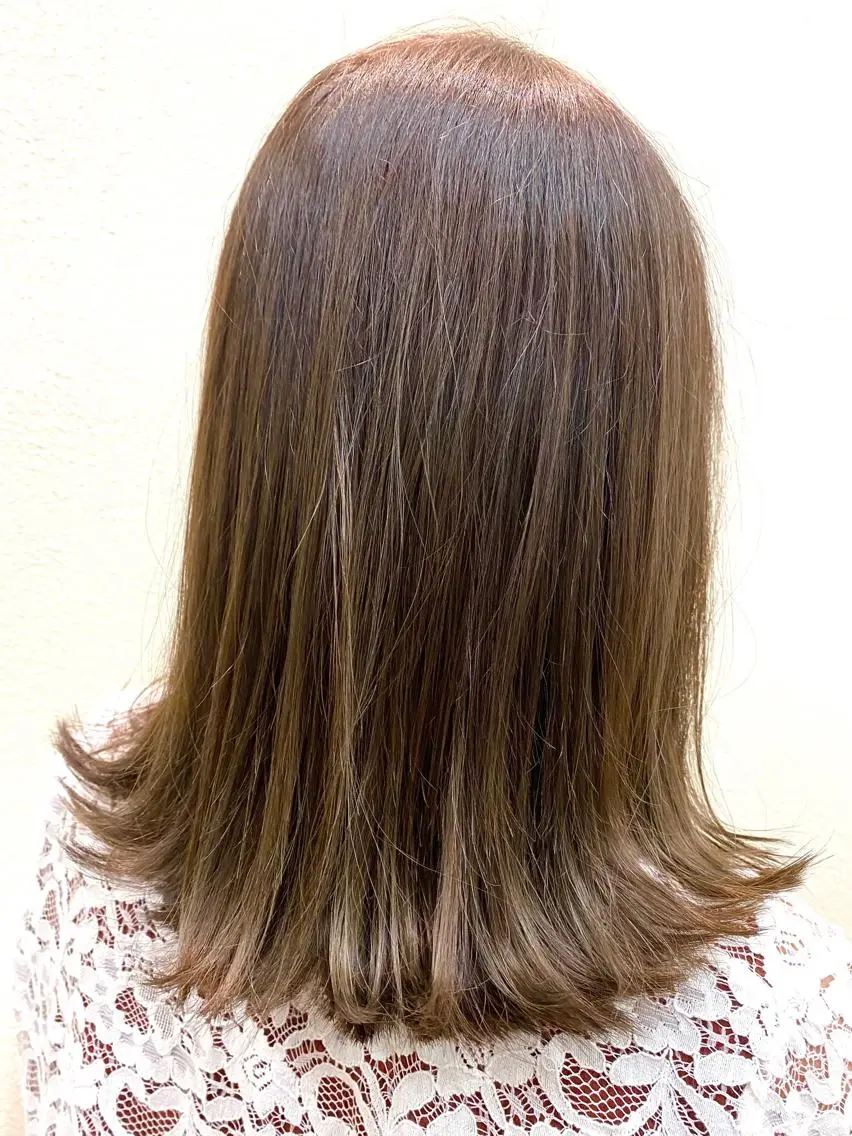 ミディアム ボブ 髪質改善 平沢 真司のヘアスタイル