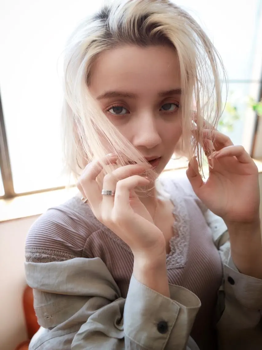 ミディアム カラー ヘアカラー トリートメント ブリーチカラー🌈 石垣翔太のヘアスタイル