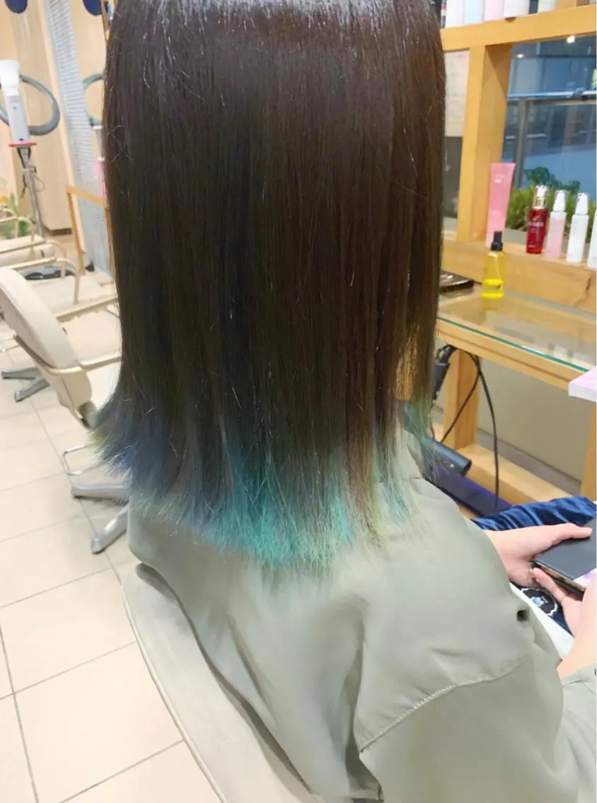 ロング カラー ヘアアレンジ 美容室sand 横浜のヘアスタイル
