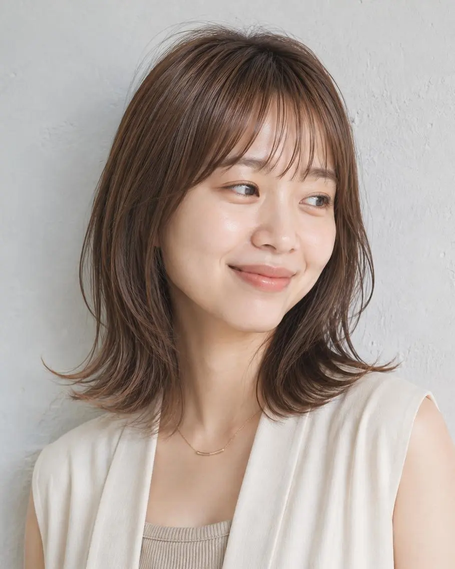 セミロング メンズパーマカット モデル☆今川茉綾のヘアスタイル