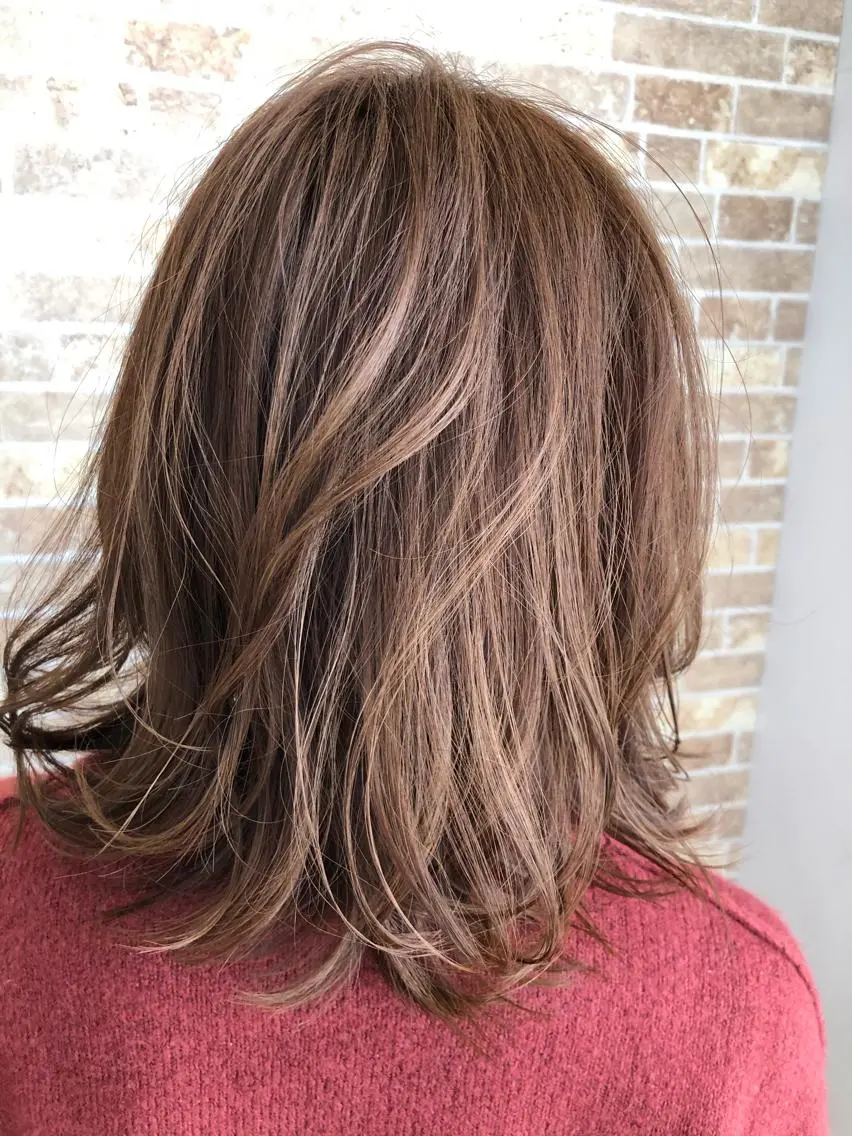 ミディアム 福元 保雄のヘアスタイル