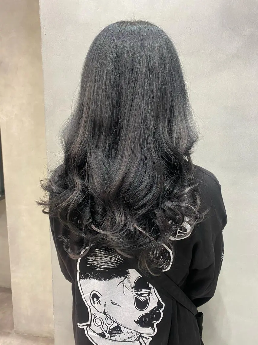 セミロング カラー ヘアアレンジ ショートボブ シールエクステ セミロングパーマ バレイヤージュ 透明感カラー FAAM Tsuneのヘアスタイル