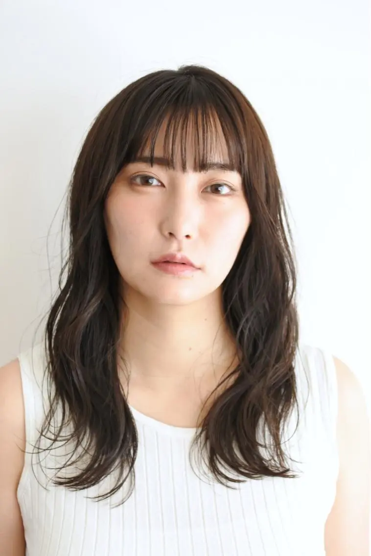 セミロング カット ヘアカラー トリートメント 松田 光雄のヘアスタイル