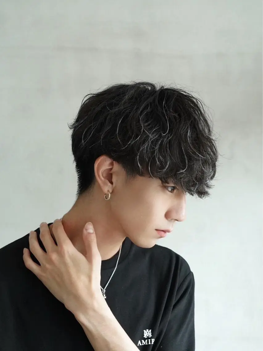 ショート パーマ メンズ メンズパーマ 波巻きパーマ SENTA✨メンズ パーマ✨fifth栄のヘアスタイル