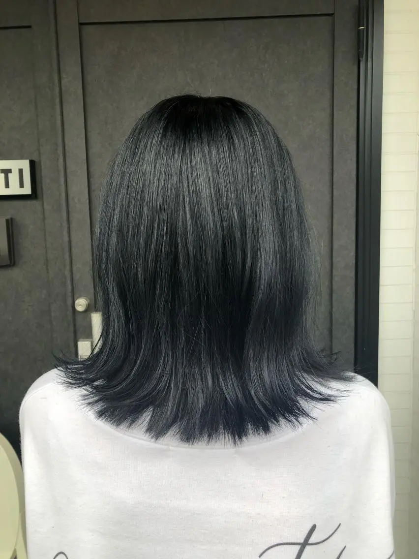 ミディアム カット ヘアカラー トリートメント 菊池 幹のヘアスタイル