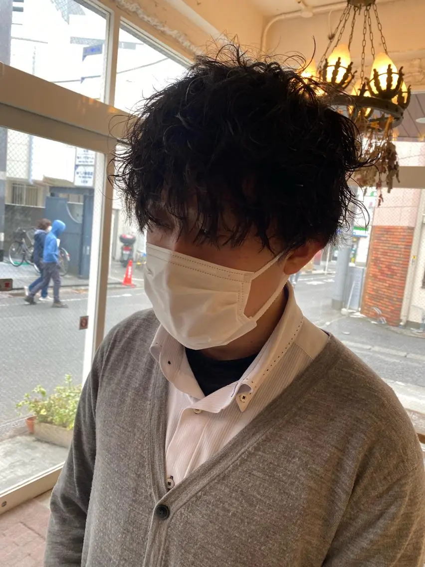 ショート カット パーマ バレイヤージュ職人 🔥代表YU-SHIのヘアスタイル