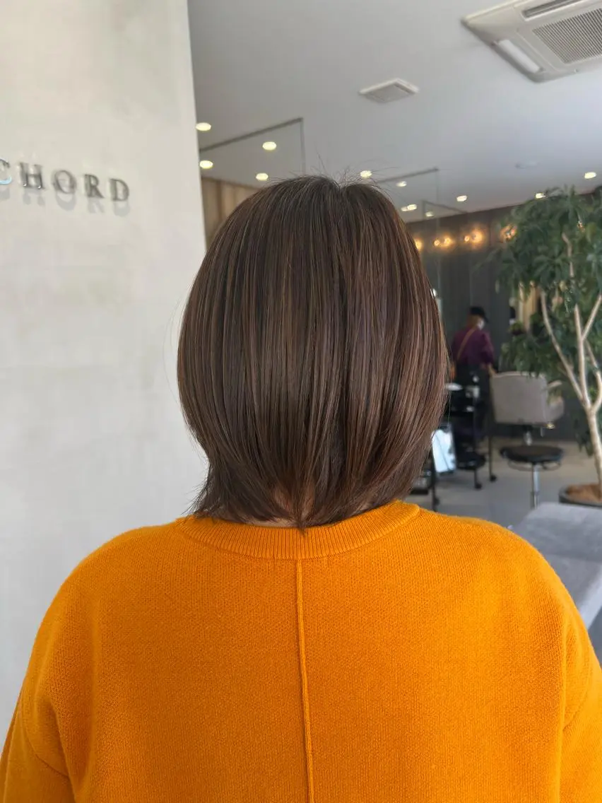 ミディアム カラー ブリーチ ケアブリーチ ハイライトカラー ハイライト 🦄Rena 🦄のヘアスタイル