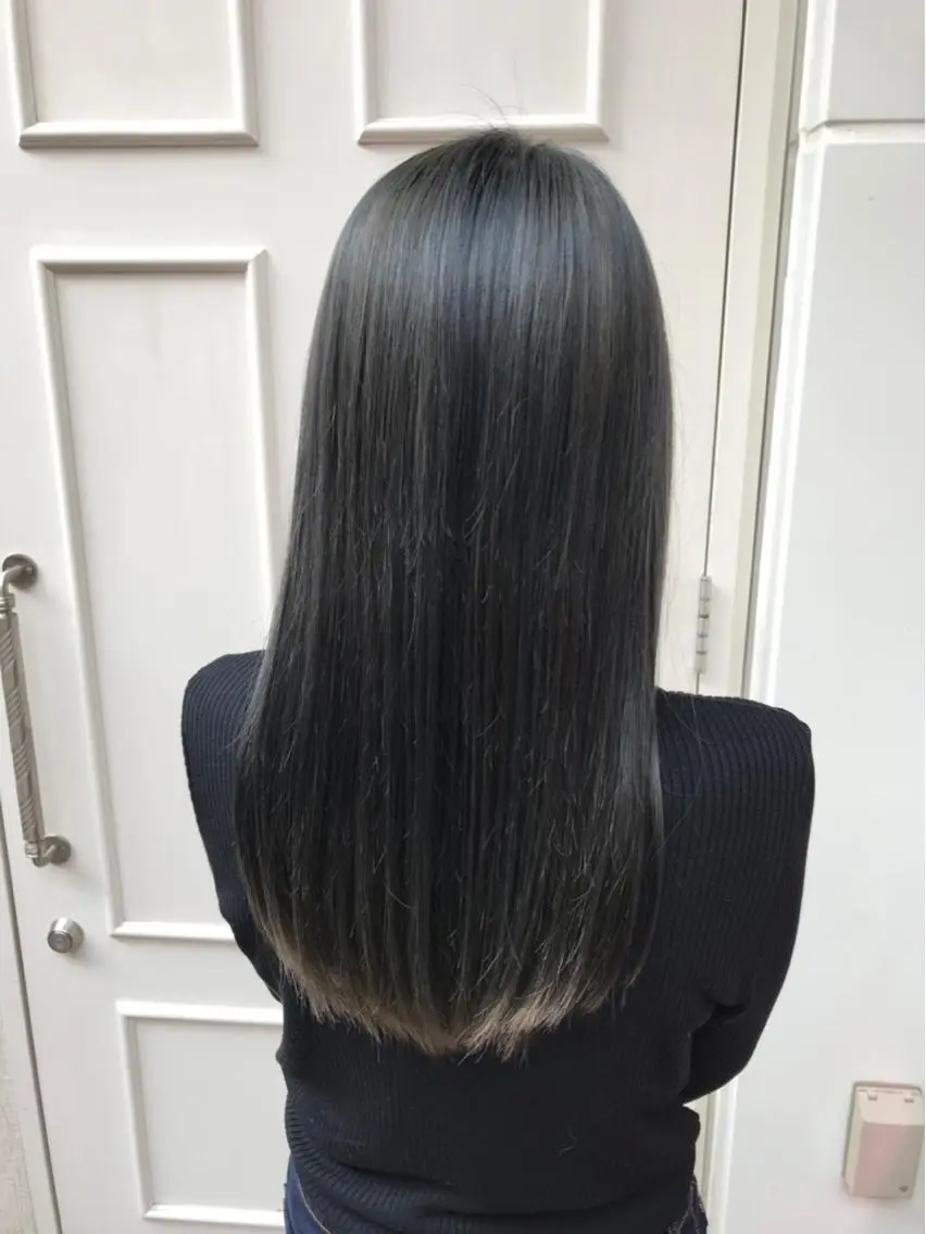 セミロング カラー アッシュ 🫟Blanco🫟 Color&Careのヘアスタイル