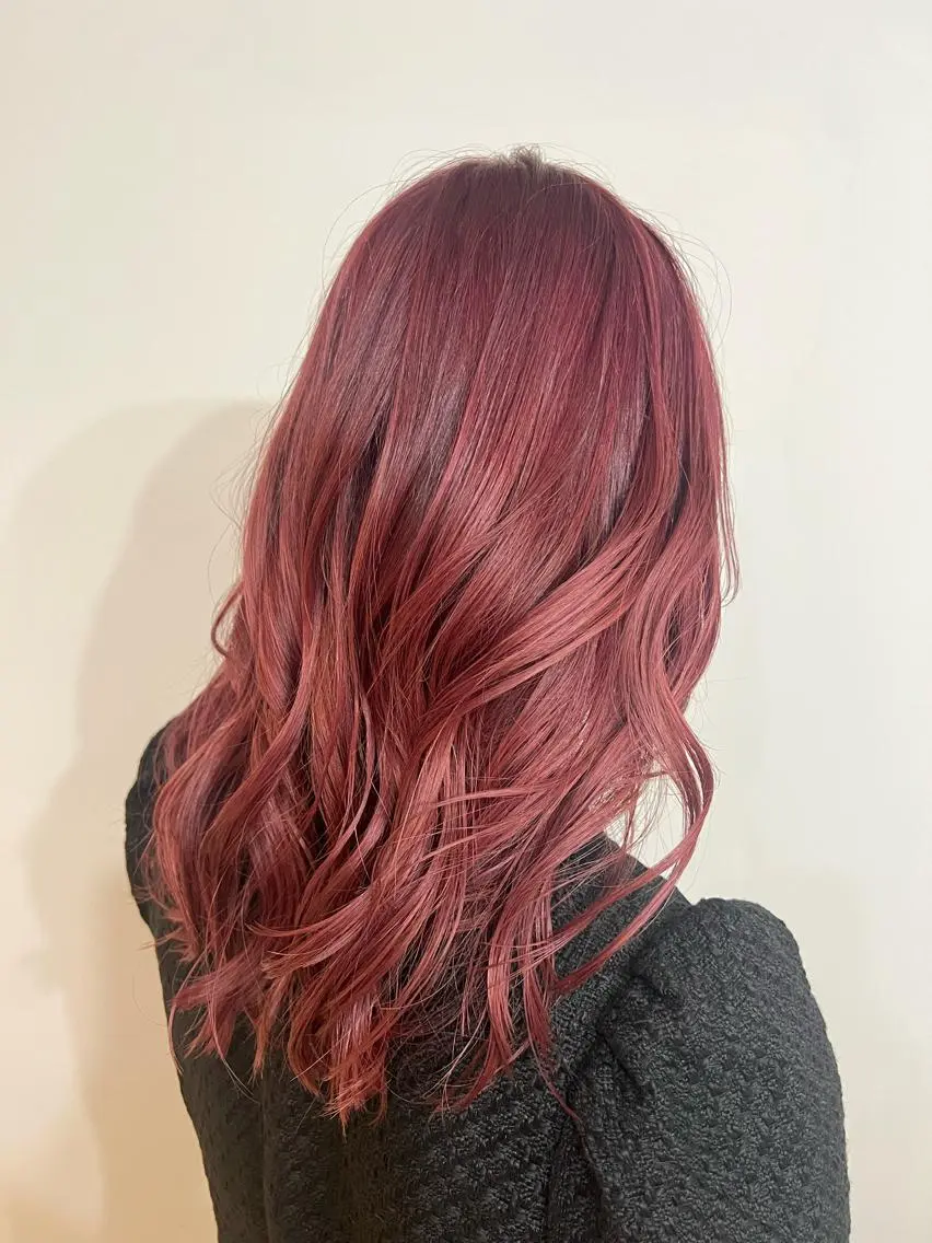 ロング カラー ブリーチ カシス ラベンダーカラー ピンクカラー ピンクラベンダー 🤍中野 レオ🤍のヘアスタイル