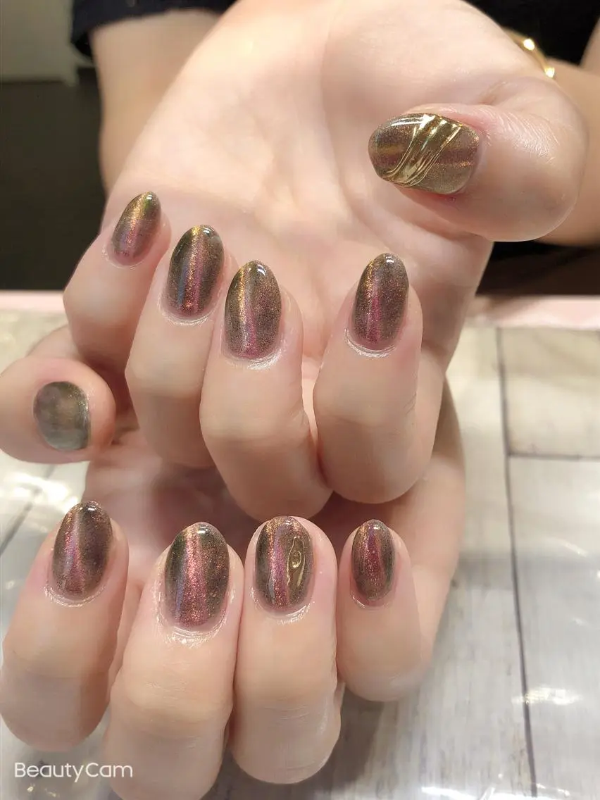 ネイル マグネットネイル ✨アン ミユ✨のネイルデザイン