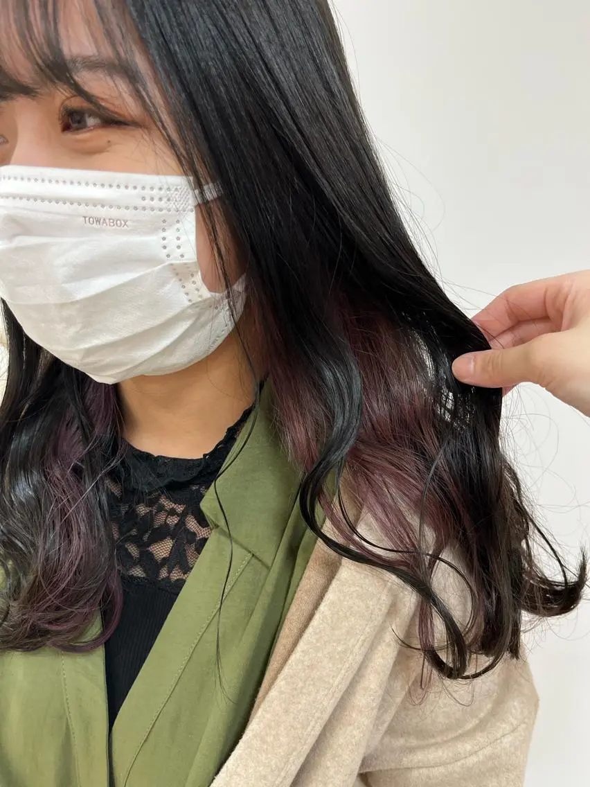 ミディアム カラー 暖色/ブリーチカラー 🎀 M i k uのヘアスタイル