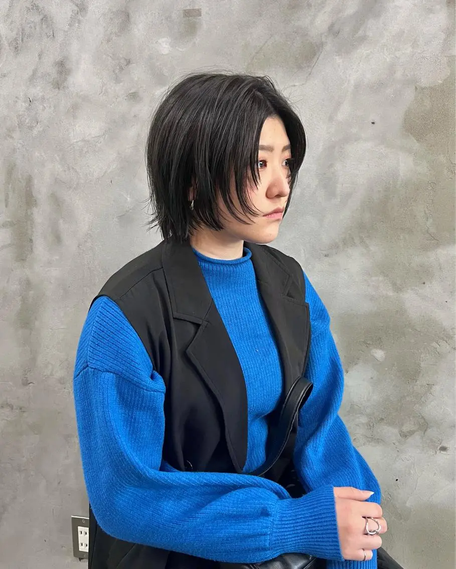 ショート カラー カット 木村陸弥🌿似合わせ 再現性メンズヘアのヘアスタイル