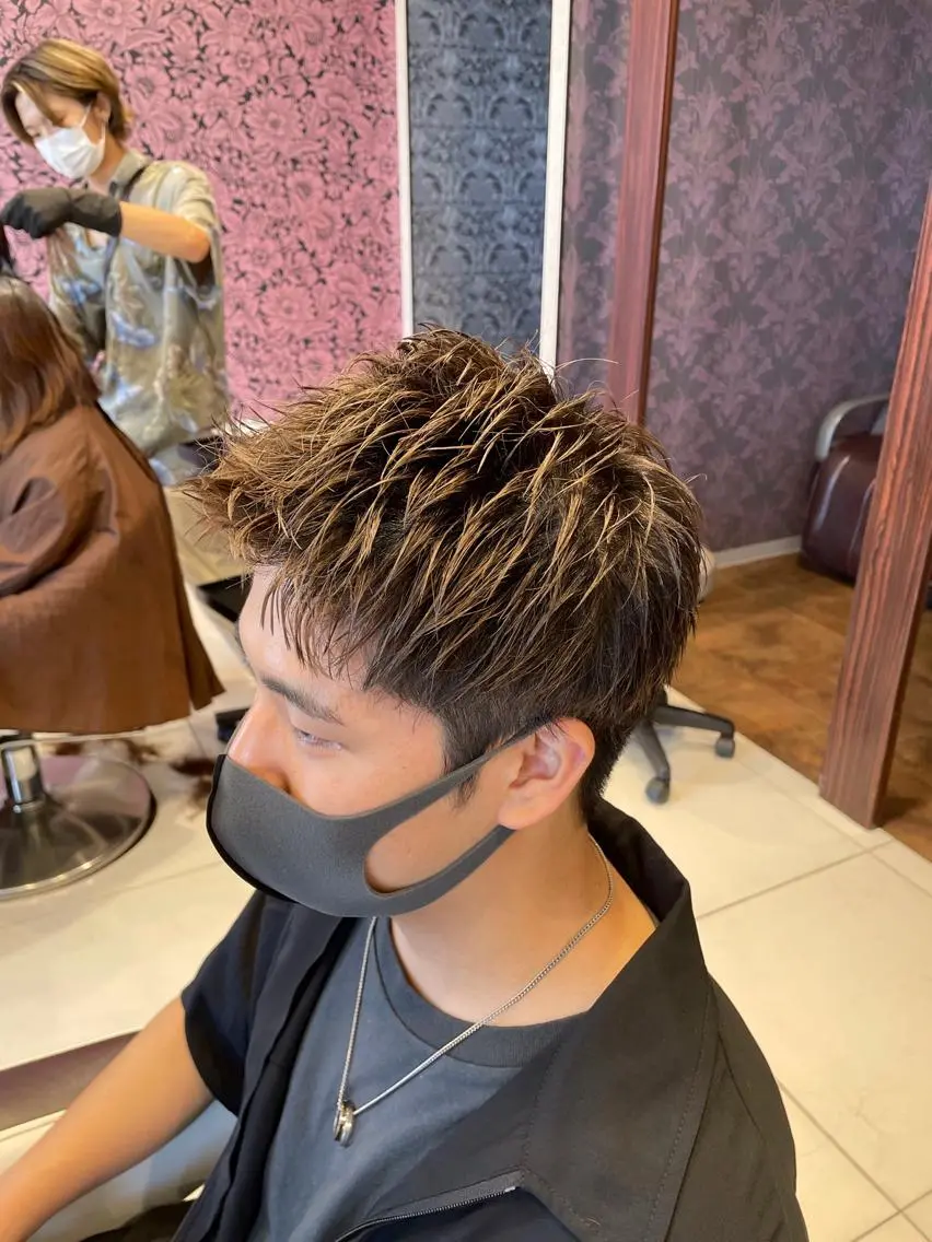 ショート カラー メンズ メンズショート ショートヘア カット ヘアカラー トリートメント ✂︎山﨑 涼太✂︎のヘアスタイル