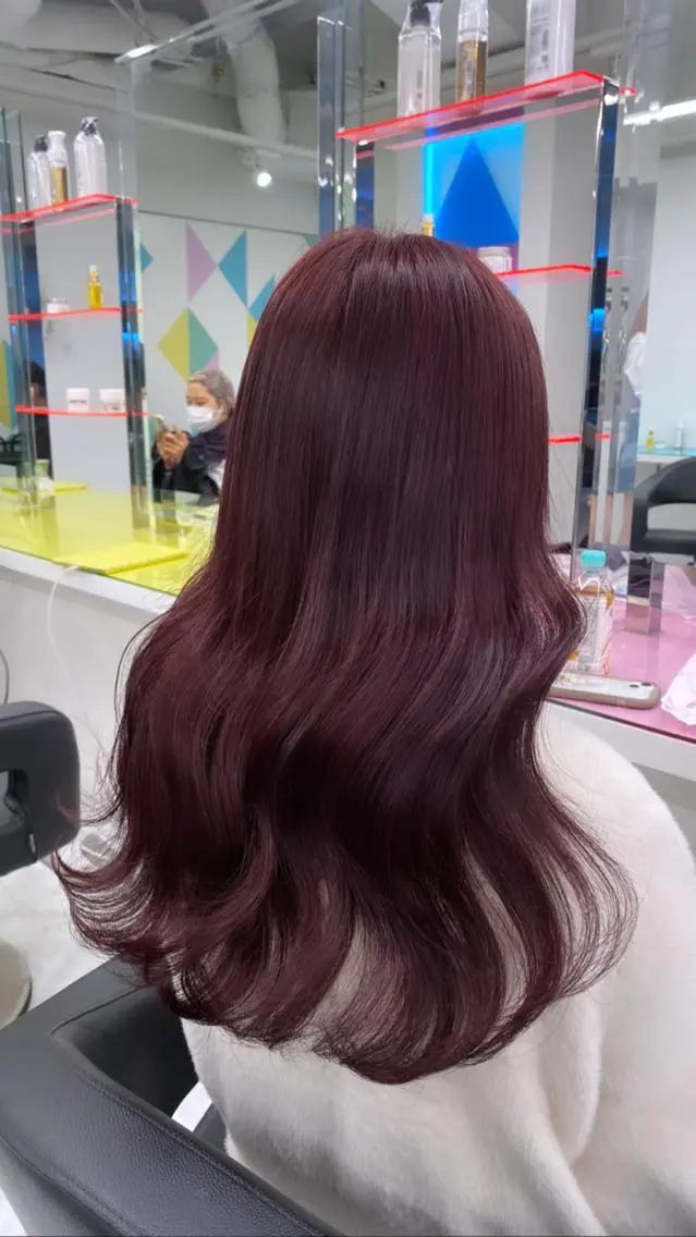ロング カラー ブリーチ ブリーチなしカラー ガーリー♡女の子っぽ ヘア♡ピンクカラー♡のヘアスタイル