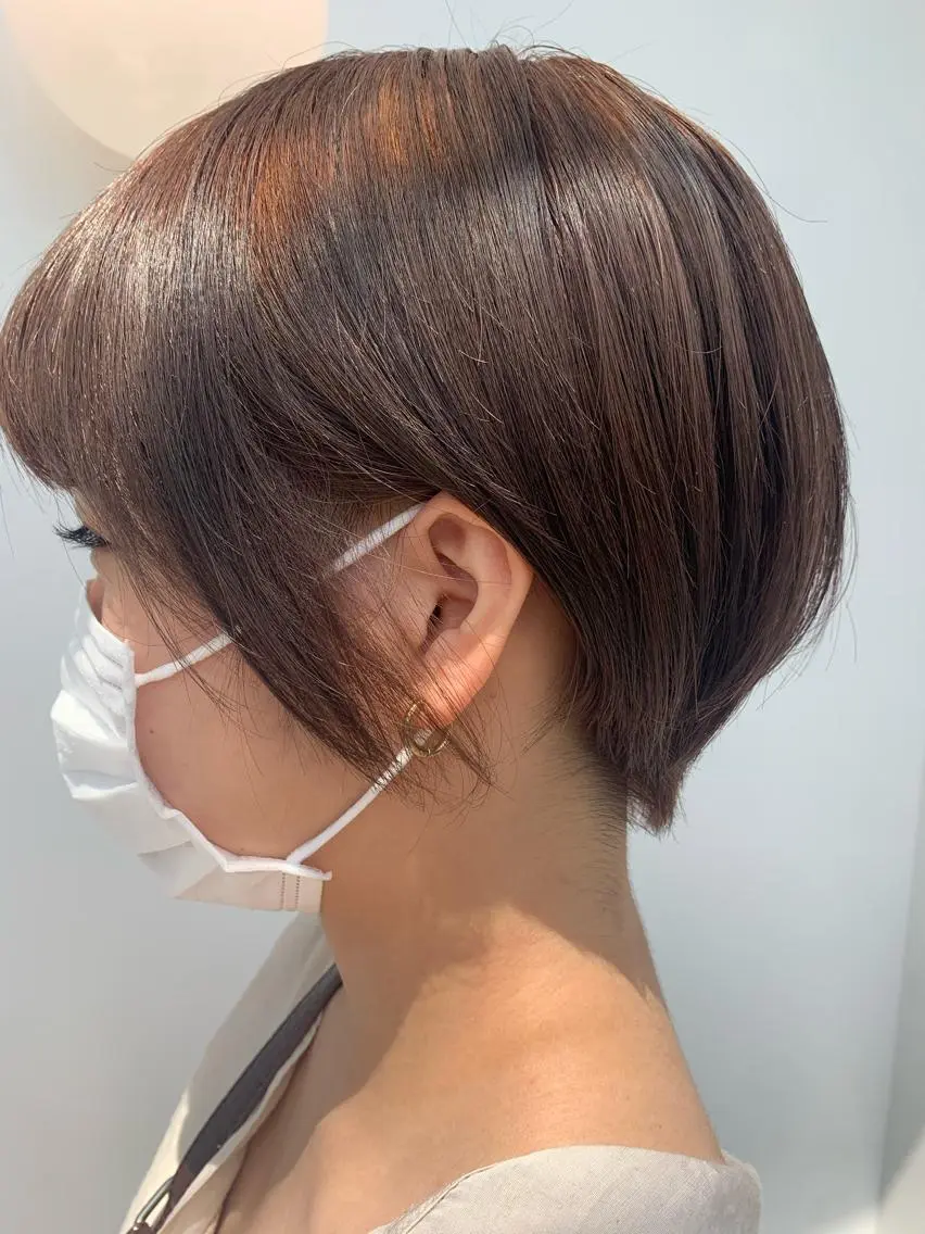 ショート カラー ベージュカラー ラベンダーカラー ラベンダーベージュ ヘアカラー 中目黒🌼 🌼ハナのヘアスタイル