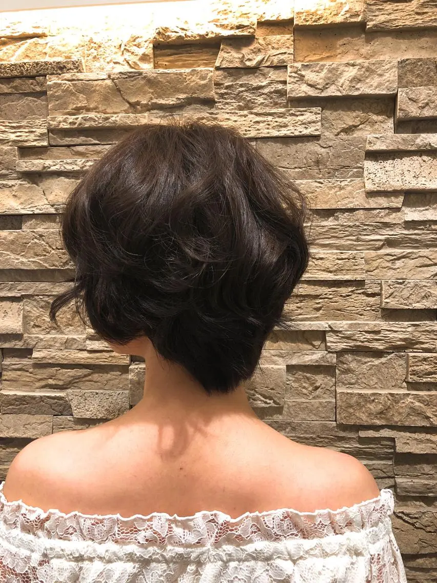 ショート カラー ヘアアレンジ イルミナカラー 立川 allu｜細谷 ションのヘアスタイル