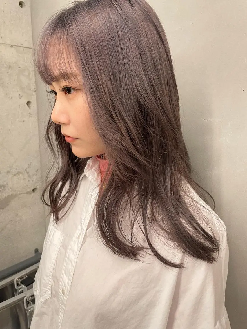ミディアム カラー カット ヘアカラー トリートメント センスをお届けします 大谷将生infpのヘアスタイル