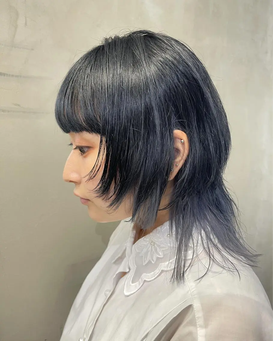 ミディアム カラー ハッシュカット/ハイ トーン/HIROKIのヘアスタイル