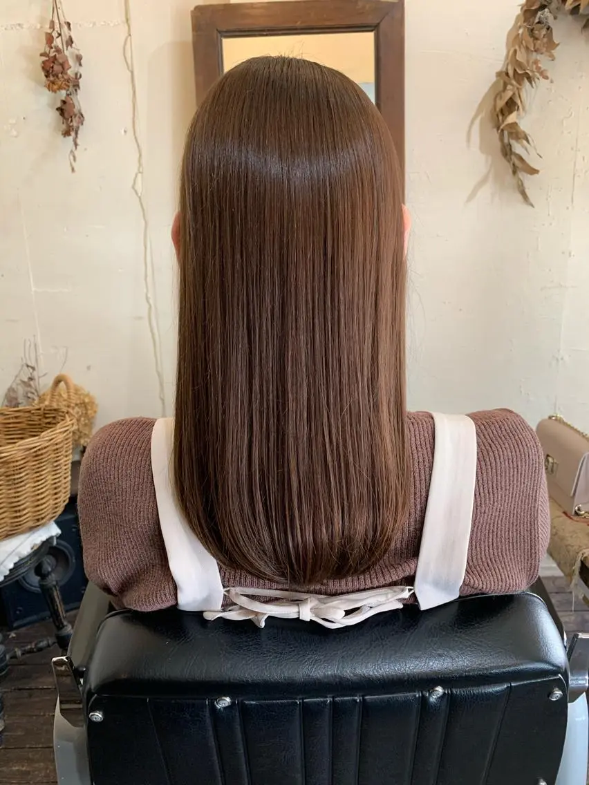 ロング カット トリートメント ヘッドスパ ＊くせ毛に特化＊ 【yun】のヘアスタイル