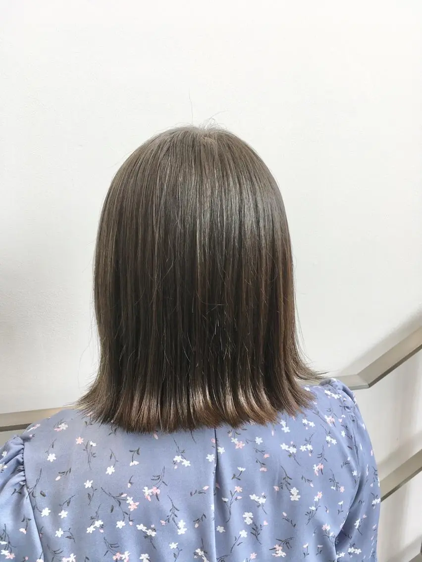 ミディアム カラー ブルーカラー ブルージュ ヘアカラー トリートメント ヘッドスパ ヘアセット yoshi ☆のヘアスタイル