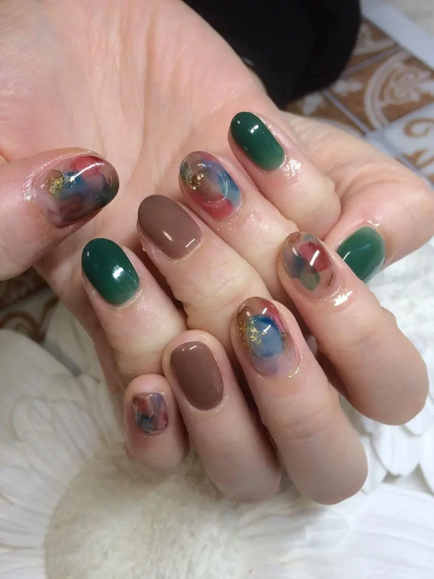 ネイル ニュアンスネイル Nailsalon E's cafeのネイルデザイン