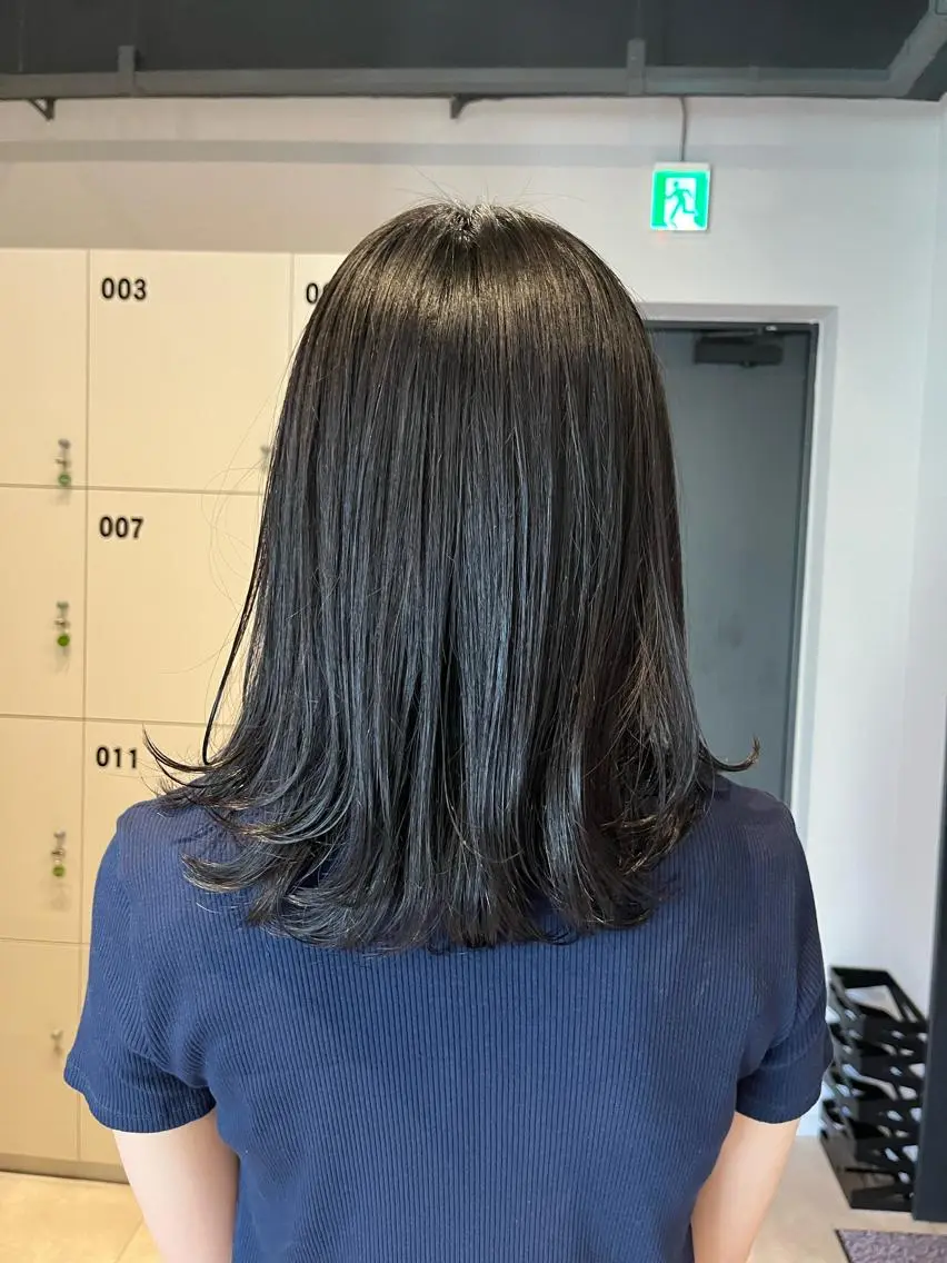 ミディアム カラー カット ヘアカラー うる艶カラー/恵比寿 ベージュ/丸山陽平のヘアスタイル