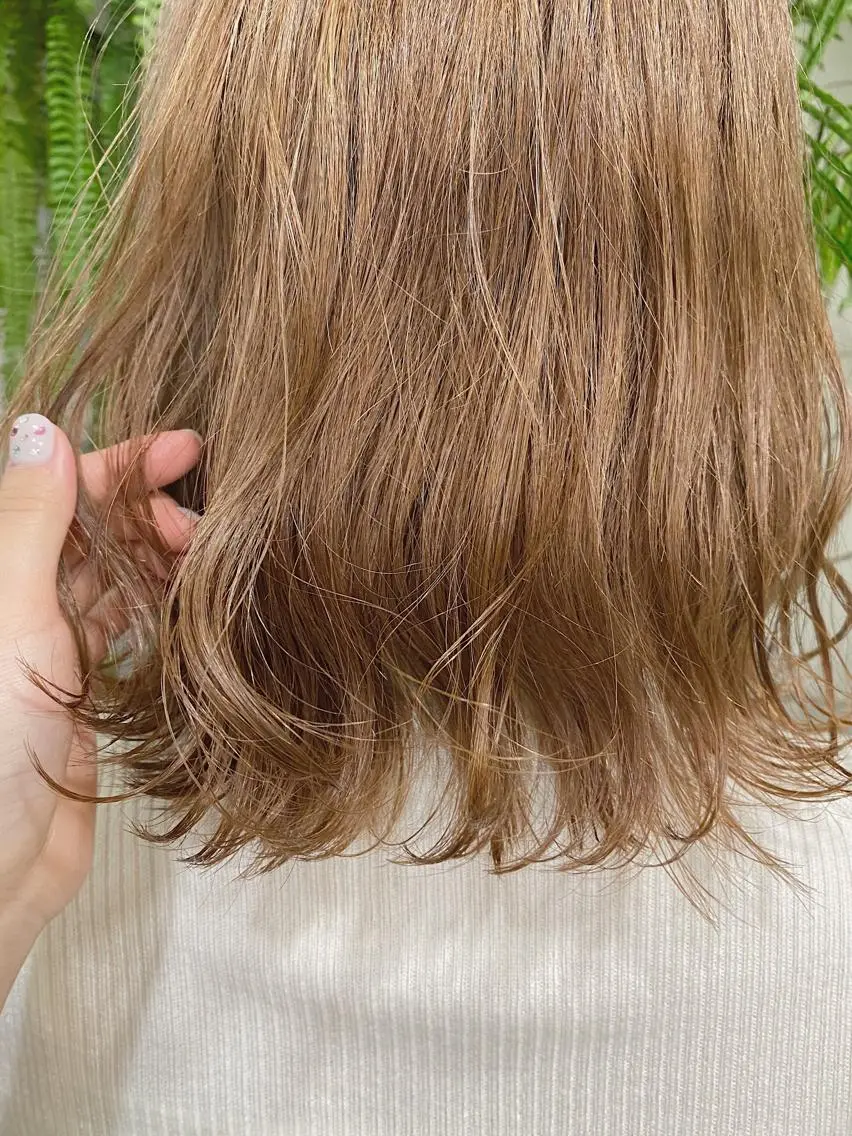 ミディアム カラー ヘアカラー なぎ🌿.∘[ボブ, ニュアンスカラー]のヘアスタイル