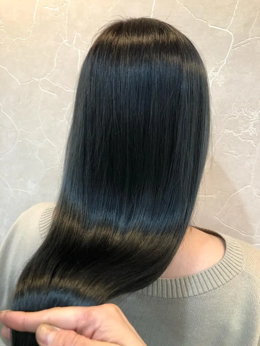 ロング カラー 髪質改善 カット 縮毛矯正 トリートメント 【髪質改善特化】 鈴木 笑のヘアスタイル