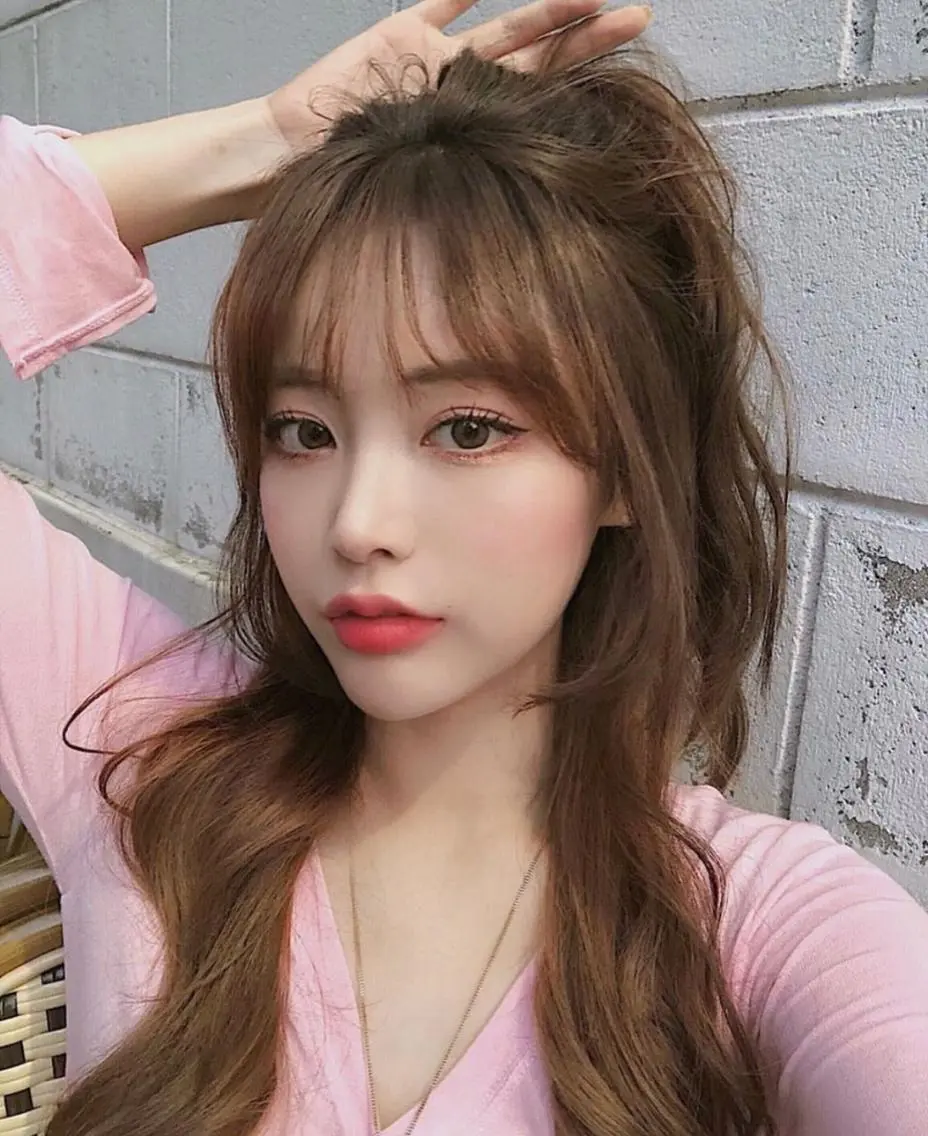 ロング 韓国特化🇰🇷 エクステのヘアスタイル