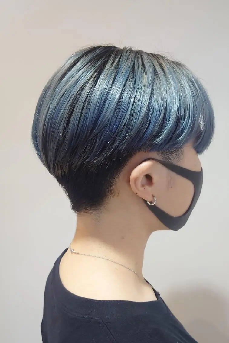 ショート カラー ブルーカラー 田中将平【 サロンマネージャー】のヘアスタイル