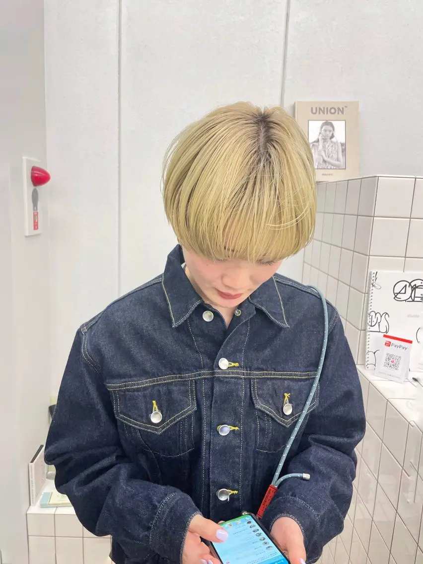 ショート カラー カット ヘアカラー 関 京磨のヘアスタイル