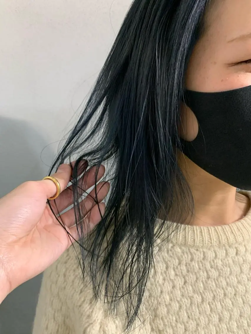 ロング カラー パーマ ボブパーマコテ巻き風 パーマNo1深江秀平のヘアスタイル