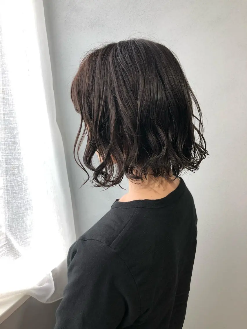 ショート パーマ カット パーマ ロングパーマ木村 ボブパーマのヘアスタイル