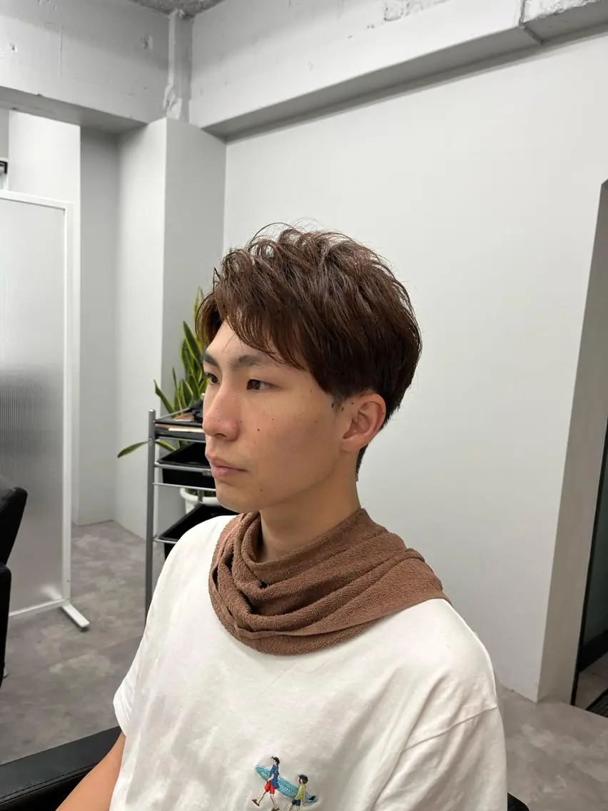 メンズ アップバング カット トリートメント 釜谷 健二郎のヘアスタイル