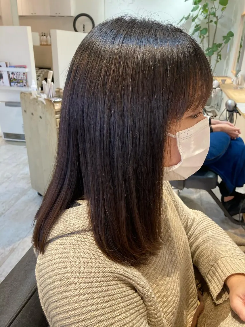 ミディアム 【女性指名No.1】 西口直子のヘアスタイル