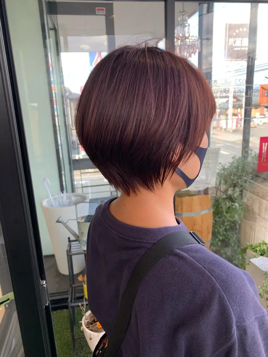 ショート ショートボブ ボブ ショートヘア カット ヘアカラー ブリーチ/ハイトーン 天童市/SERINAのヘアスタイル