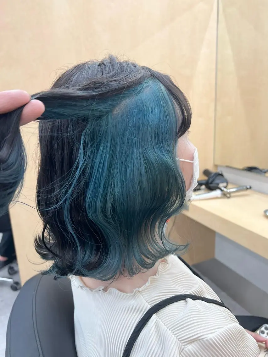 ミディアム カラー カット ヘアカラー トリートメント ヘアセット 🫧艶ダブルカラー ブリーチ🫧トモヤのヘアスタイル