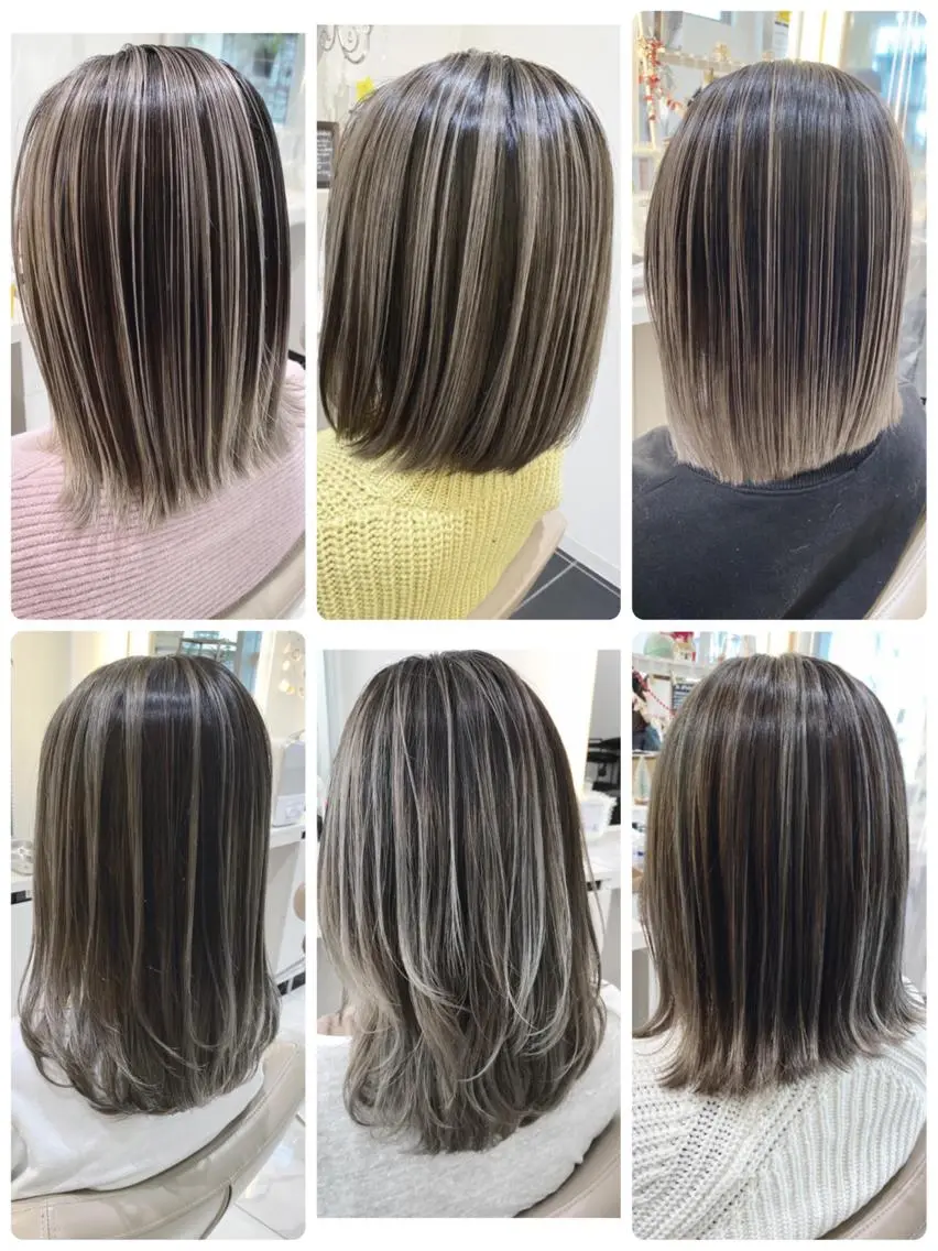 カラー バレイヤージュ カット ヘアカラー トリートメント 山崎俊輔/髪質改善 /バレイヤージュのヘアスタイル