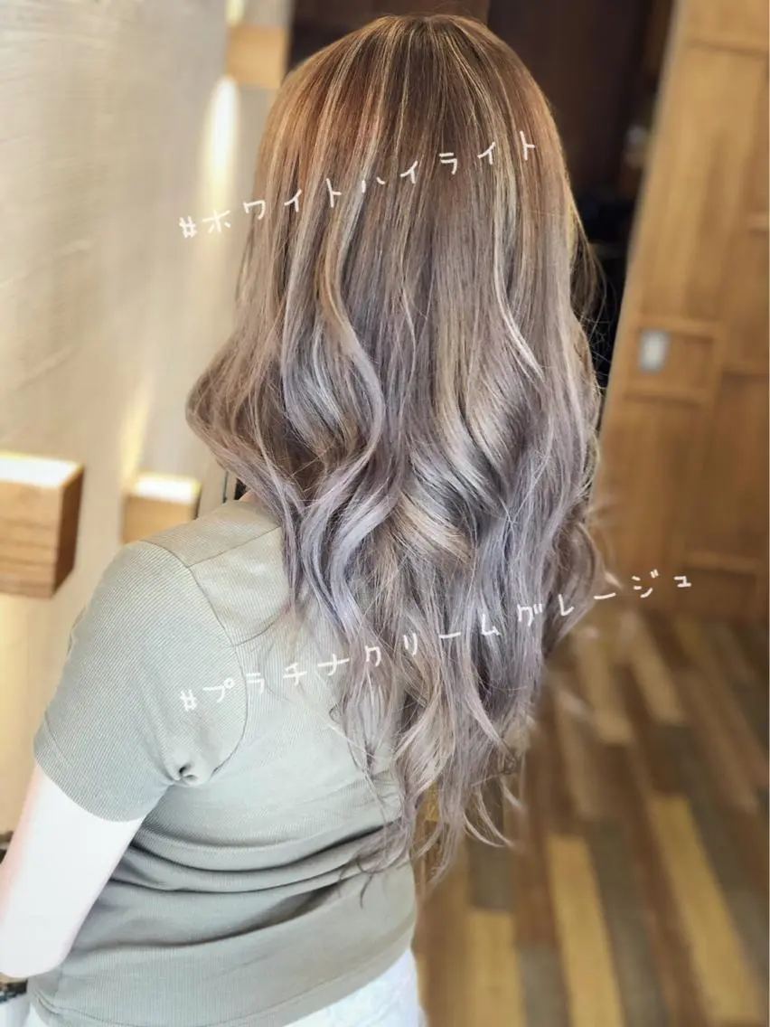 ロング カラー ヘアアレンジ ヘアカラー ✖️リーアキト LEEAKITO✖️のヘアスタイル