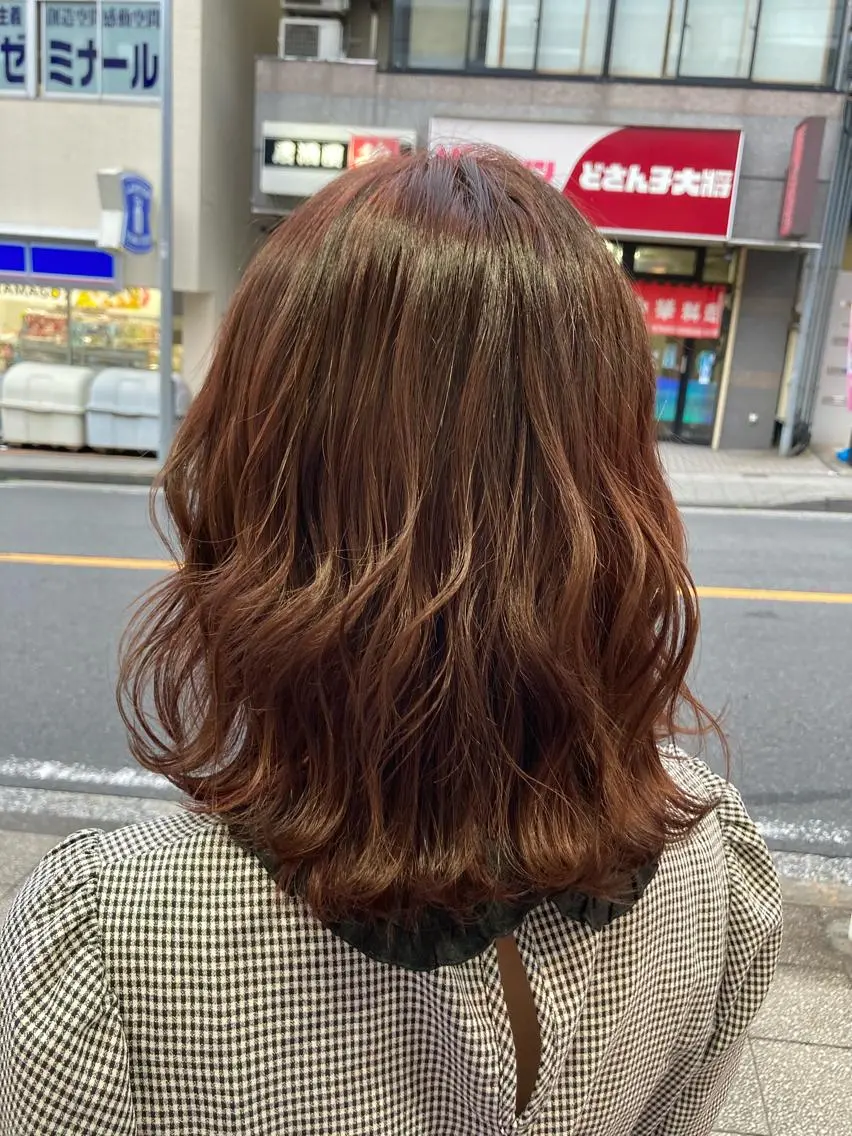 ミディアム カラー トリートメント ヘアカラー 透明感カラー/韓国 ヘア🩶yuri🩵のヘアスタイル