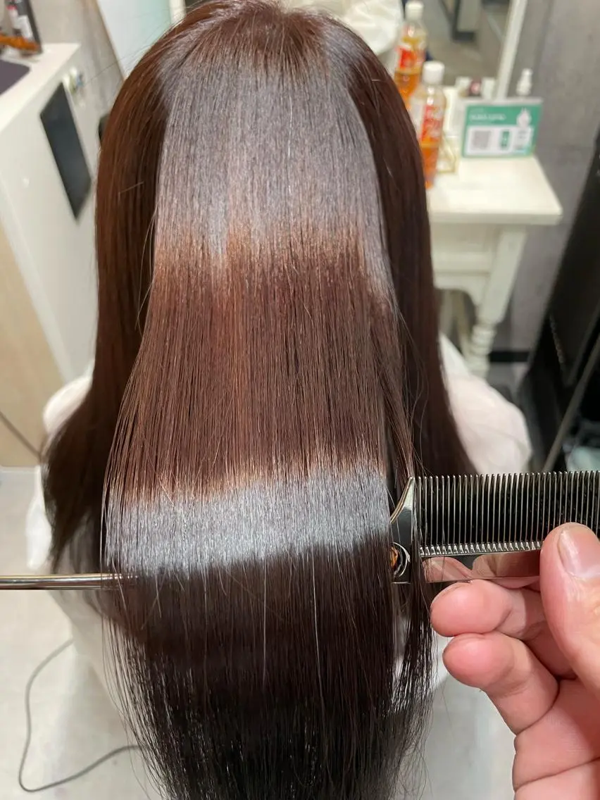 ロング ヘアカラー トリートメント ヘッドスパ 断られる髪に答えを ♣️井上秀樹♠️のヘアスタイル