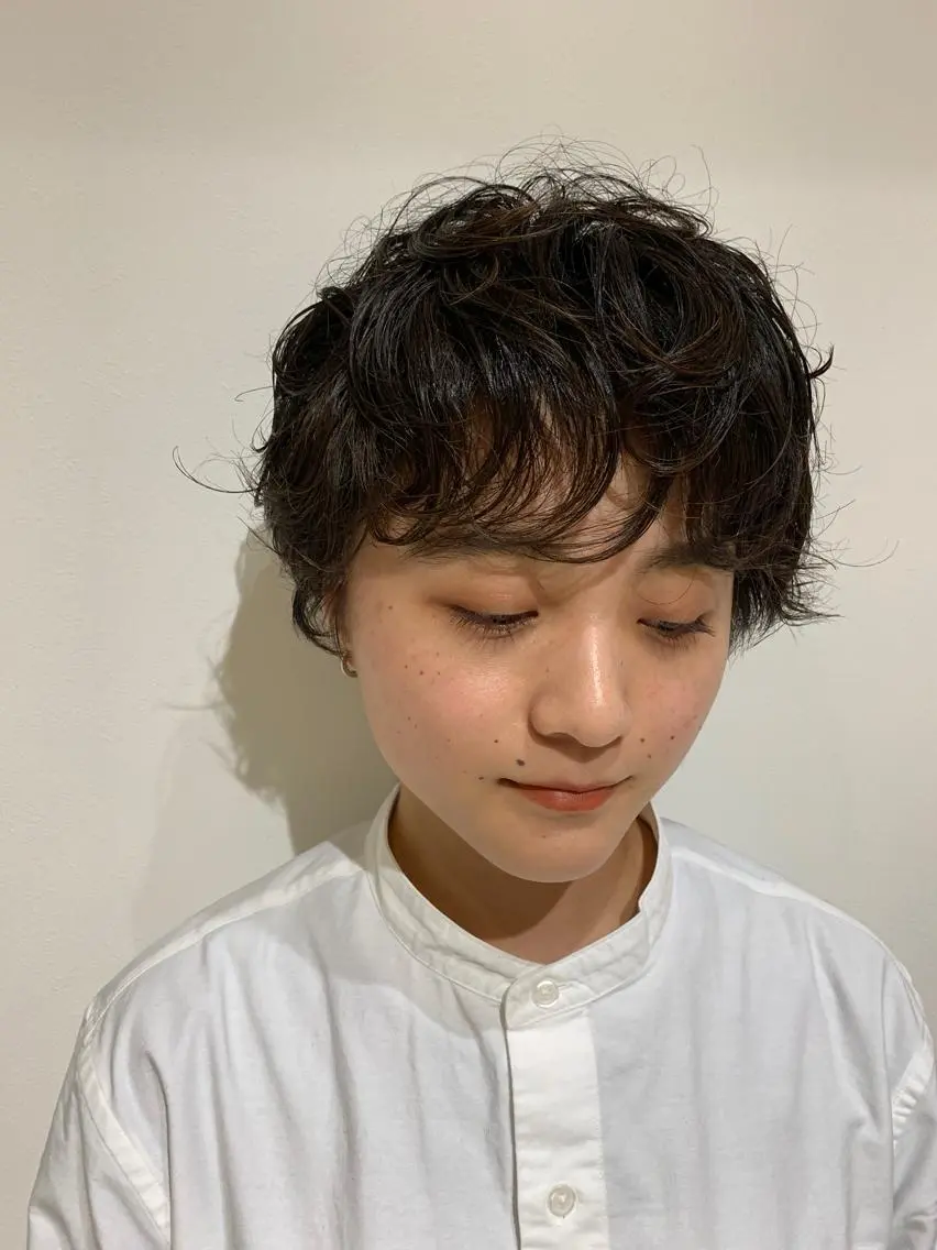 ショート パーマ カット パーマ ANY／SUE 千葉パーマのヘアスタイル