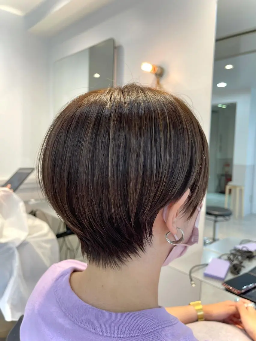ショート オカダ ノゾミのヘアスタイル